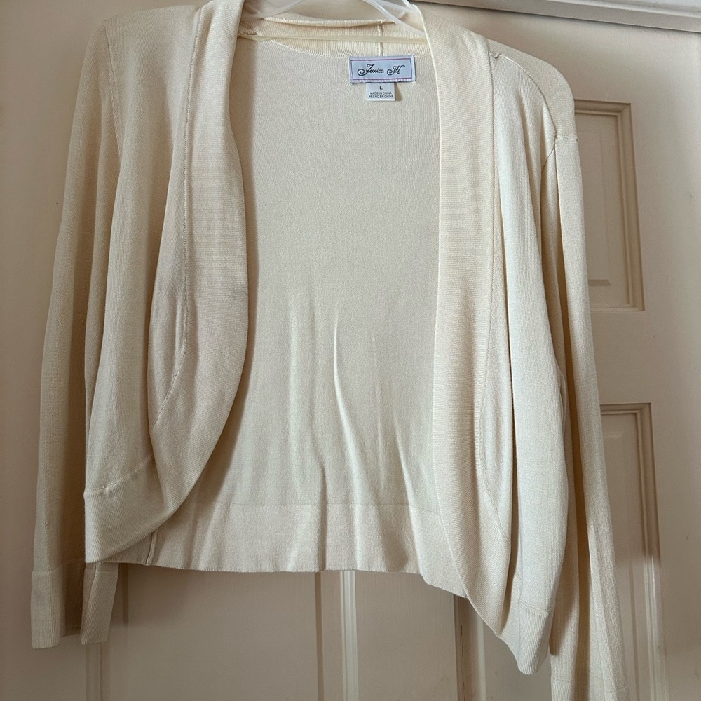 Jessica Elegant Cream Cardigan